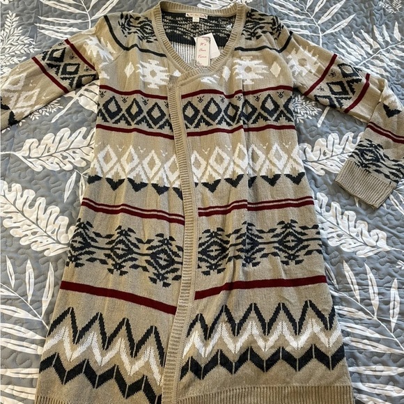 NWT women’s large It’s Our Time dry desert combo cardigan - Picture 2 of 5